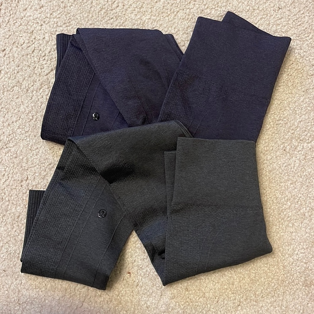 2 pairs of Lululemon Compression leggings
